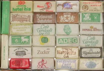 オーストリアのカフェーの砂糖コレクション